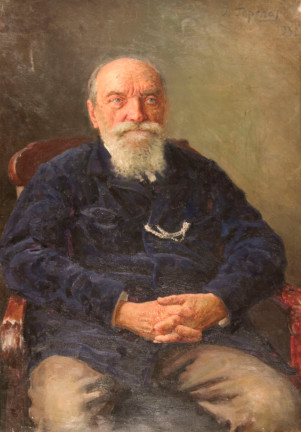 Portrait of Doctor Pavlov - Gavril Gorelov art gallery richmond va