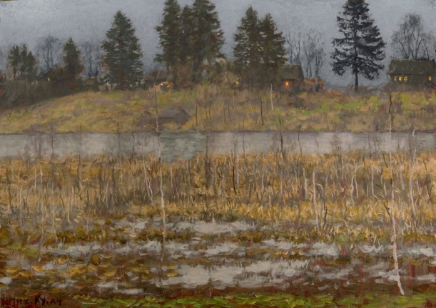Mikhail Kugach painting of wetland
