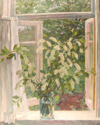 I Have Discovered a Window - Olga Ludevig russian realism art for sale